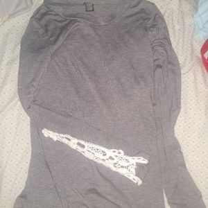 Grey long sleeve shirt